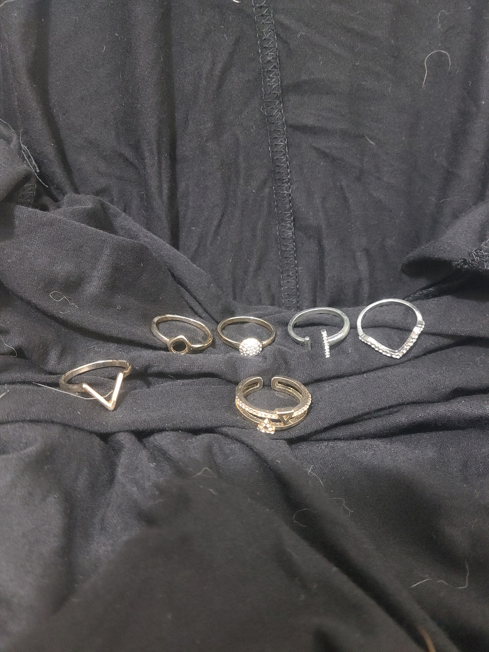 torrid Mixed Gold and Silver Stackable Ring Set